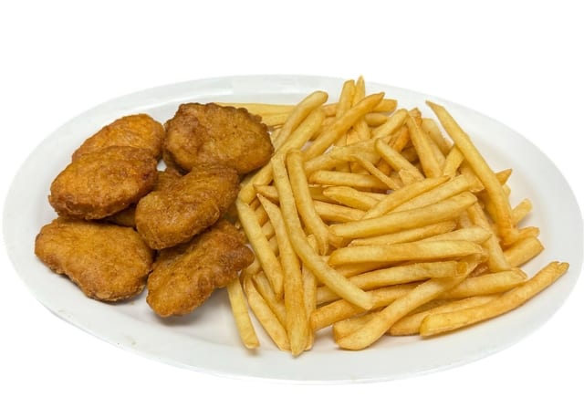 Chicken Nuggets with Fries.